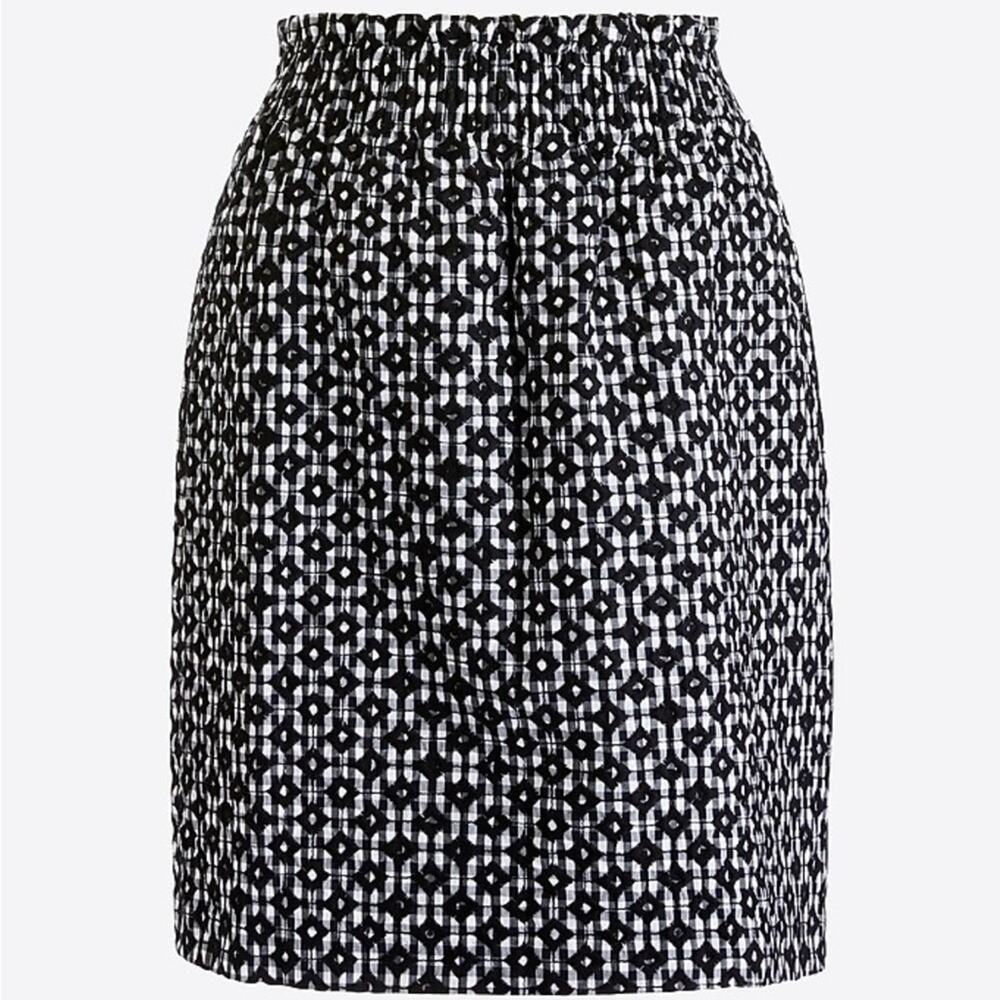 J.Crew Sidewalk Skirt Gingham Embroidered NWT 10 NEW